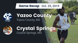 Recap: Yazoo County  vs. Crystal Springs  2019