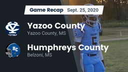 Recap: Yazoo County  vs. Humphreys County  2020