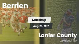 Matchup: Berrien vs. Lanier County  2017