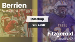 Matchup: Berrien vs. Fitzgerald  2018