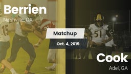 Matchup: Berrien vs. Cook  2019