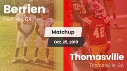 Matchup: Berrien vs. Thomasville  2019