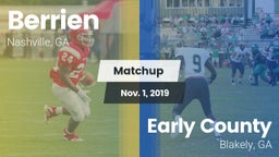 Matchup: Berrien vs. Early County  2019