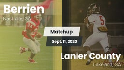Matchup: Berrien vs. Lanier County  2020