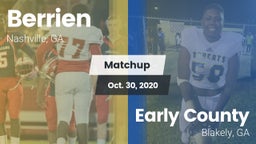 Matchup: Berrien vs. Early County  2020