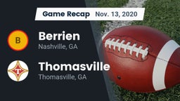 Recap: Berrien  vs. Thomasville  2020