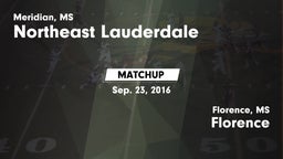 Matchup: Northeast Lauderdale vs. Florence  2016