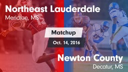 Matchup: Northeast Lauderdale vs. Newton County  2016