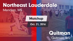 Matchup: Northeast Lauderdale vs. Quitman  2016