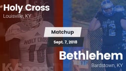 Matchup: Holy Cross vs. Bethlehem  2018