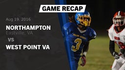 Recap: Northampton  vs. West Point VA 2016