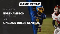 Recap: Northampton  vs. King and Queen Central 2016