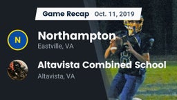 Recap: Northampton  vs. Altavista Combined School  2019