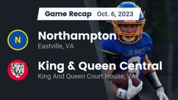 Recap: Northampton  vs. King & Queen Central  2023