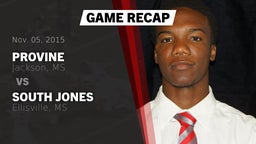 Recap: Provine  vs. South Jones  2015