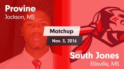 Matchup: Provine vs. South Jones  2016