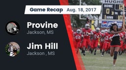Recap: Provine  vs. Jim Hill  2017