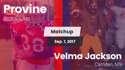 Matchup: Provine vs. Velma Jackson  2017