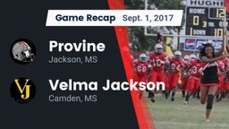 Recap: Provine  vs. Velma Jackson  2017