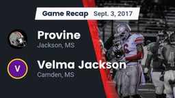 Recap: Provine  vs. Velma Jackson  2017