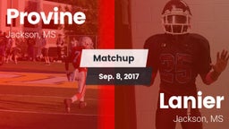 Matchup: Provine vs. Lanier  2017