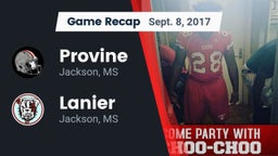 Recap: Provine  vs. Lanier  2017