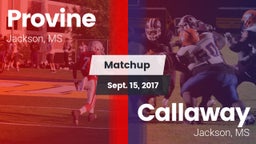 Matchup: Provine vs. Callaway  2017
