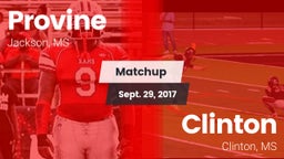 Matchup: Provine vs. Clinton  2017