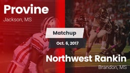 Matchup: Provine vs. Northwest Rankin  2017