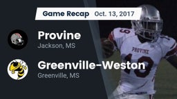 Recap: Provine  vs. Greenville-Weston  2017