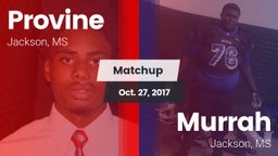 Matchup: Provine vs. Murrah  2017