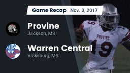 Recap: Provine  vs. Warren Central  2017