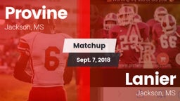 Matchup: Provine vs. Lanier  2018