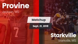 Matchup: Provine vs. Starkville  2018