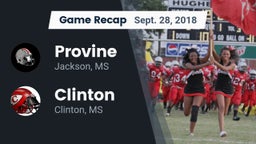 Recap: Provine  vs. Clinton  2018