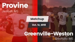 Matchup: Provine vs. Greenville-Weston  2018