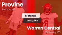 Matchup: Provine vs. Warren Central  2018