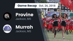 Recap: Provine  vs. Murrah  2018