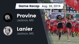 Recap: Provine  vs. Lanier  2019