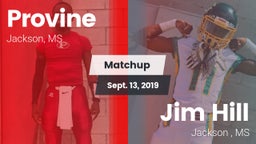 Matchup: Provine vs. Jim Hill  2019