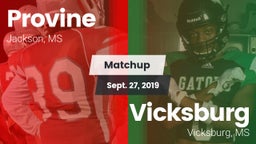 Matchup: Provine vs. Vicksburg  2019