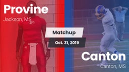 Matchup: Provine vs. Canton  2019