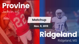 Matchup: Provine vs. Ridgeland  2019
