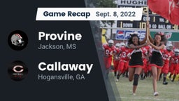 Recap: Provine  vs. Callaway  2022