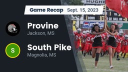 Recap: Provine  vs. South Pike  2023