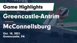 Greencastle-Antrim  vs McConnellsburg  Game Highlights - Oct. 18, 2021