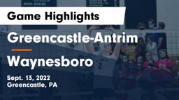 Greencastle-Antrim  vs Waynesboro Game Highlights - Sept. 13, 2022