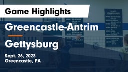 Greencastle-Antrim  vs Gettysburg  Game Highlights - Sept. 26, 2023