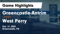 Greencastle-Antrim  vs West Perry  Game Highlights - Oct. 17, 2023
