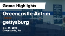 Greencastle-Antrim  vs gettysburg Game Highlights - Oct. 19, 2023